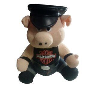 Harley Davidson Hog Stuffed Plush Jeans Belt Graphic Top Cap Play.By.Play 1993